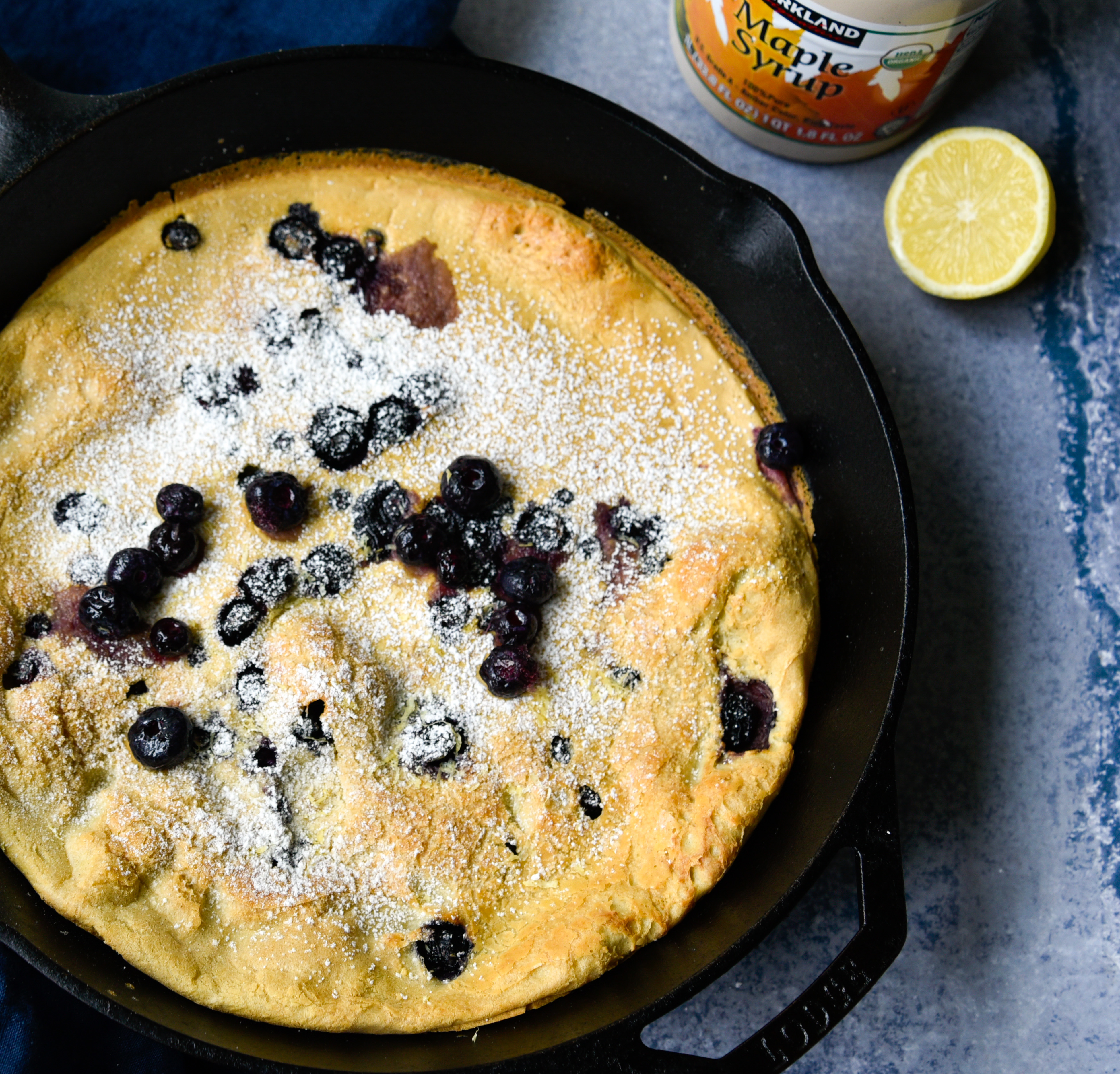 Gluten-Free Blueberry Lemon Dutch Baby – Precious Time Blog